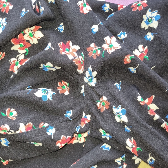 Asos Wide Leg Flounce Floral Jumpsuit, GUC, Size 8 - Picture 9 of 10